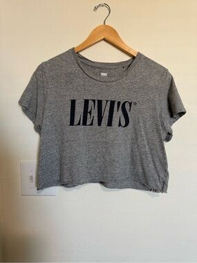Levi's Gray Cropped Tee